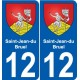 27 Léry coat of arms sticker plate stickers city