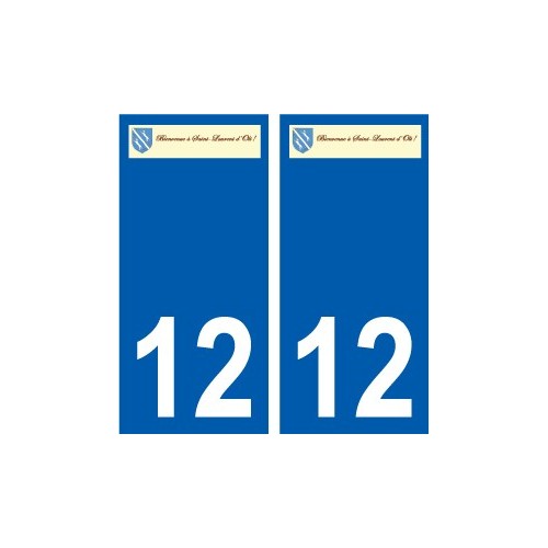 12 Léry logo autocollant plaque stickers ville