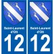 27 Léry wappen aufkleber typenschild aufkleber stadt