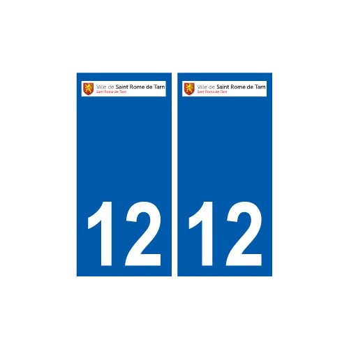 12 Léry logo autocollant plaque stickers ville