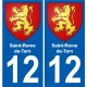 12 Léry blason autocollant plaque stickers ville