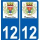 27 de Léry logotipo de la etiqueta engomada de la placa de pegatinas de la ciudad