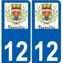 12 Léry logo autocollant plaque stickers ville