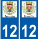 27 de Léry logotipo de la etiqueta engomada de la placa de pegatinas de la ciudad