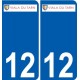 12 Léry logo autocollant plaque stickers ville