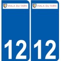 12 Léry logo autocollant plaque stickers ville