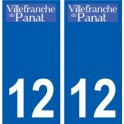 12 Léry logo autocollant plaque stickers ville