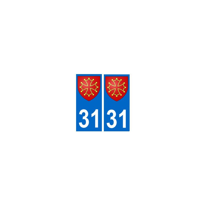 31 Occitan autocollant plaque