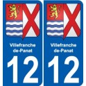 12 Léry blason autocollant plaque stickers ville