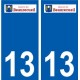 13 Léry logo autocollant plaque stickers ville