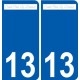 13 Léry logo autocollant plaque stickers ville