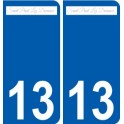 13 Léry logo autocollant plaque stickers ville