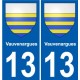 13 Léry logo autocollant plaque stickers ville