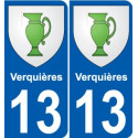 13 Léry blason autocollant plaque stickers ville