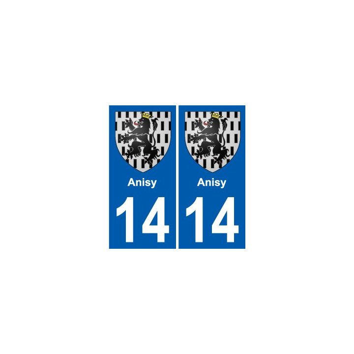 14 Léry blason autocollant plaque stickers ville