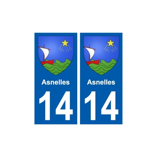 14 Léry blason autocollant plaque stickers ville