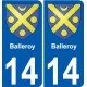 27 Léry wappen aufkleber typenschild aufkleber stadt