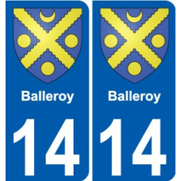 27 de Léry escudo de armas de la etiqueta engomada de la placa de pegatinas de la ciudad