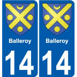 27 Léry coat of arms sticker plate stickers city
