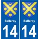 27 Léry wappen aufkleber typenschild aufkleber stadt