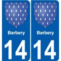 14 Léry blason autocollant plaque stickers ville
