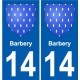 14 Léry blason autocollant plaque stickers ville