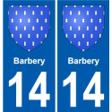 27 Léry coat of arms sticker plate stickers city