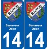 27 Léry coat of arms sticker plate stickers city