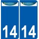14 Léry logo autocollant plaque stickers ville