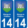 27 de Léry escudo de armas de la etiqueta engomada de la placa de pegatinas de la ciudad