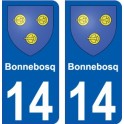 14 Léry blason autocollant plaque stickers ville