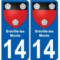 14 Léry logo autocollant plaque stickers ville
