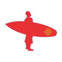 Surfeur Catalan autocollant sticker adhésif 