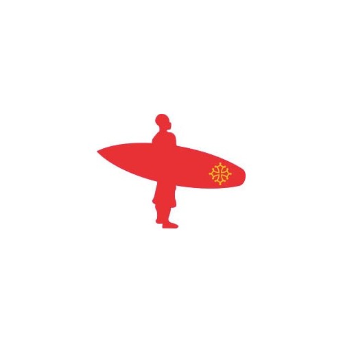 Surfeur Catalan autocollant sticker adhésif 