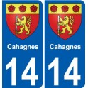 14 Léry blason autocollant plaque stickers ville