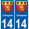 27 Léry coat of arms sticker plate stickers city