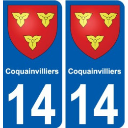 14 Léry blason autocollant plaque stickers ville