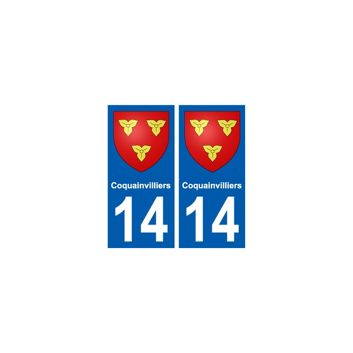 14 Léry blason autocollant plaque stickers ville