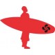 Surfeur Basque autocollant sticker adhésif 