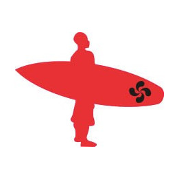 Surfeur Basque autocollant sticker adhésif 