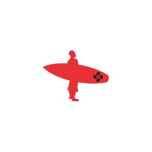 Surfeur Basque autocollant sticker adhésif 