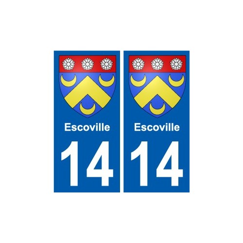 14 Léry blason autocollant plaque stickers ville
