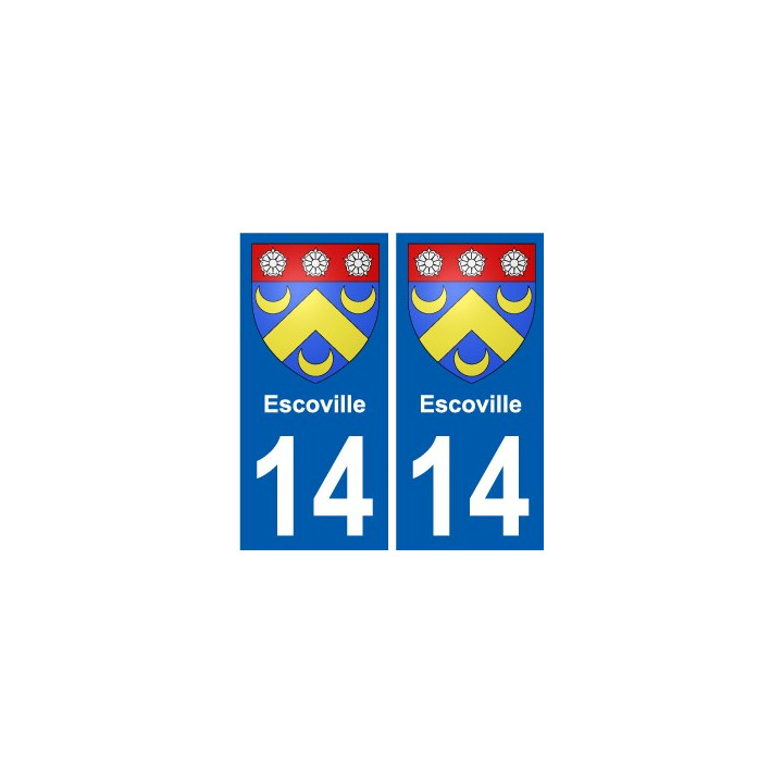 14 Léry blason autocollant plaque stickers ville