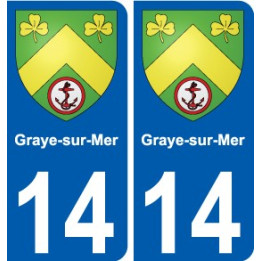 14 Léry blason autocollant plaque stickers ville