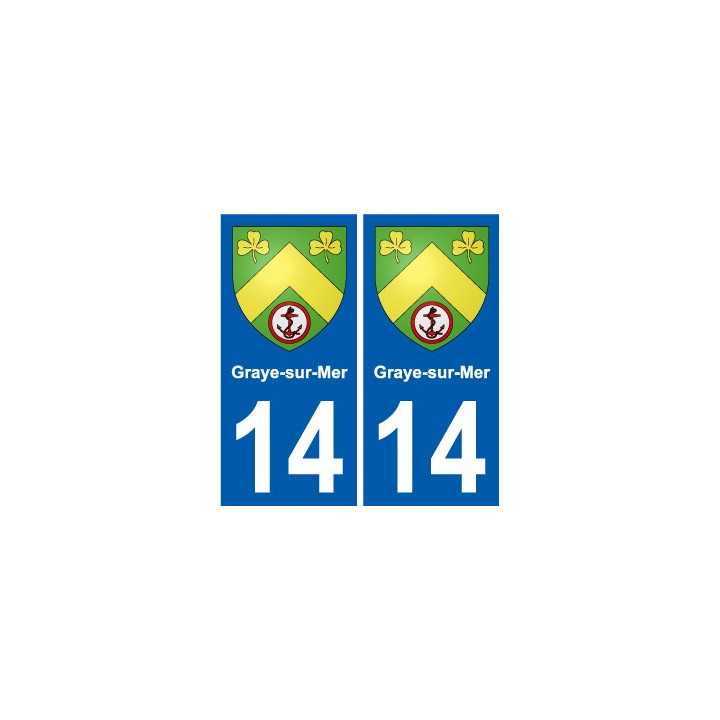 14 Léry blason autocollant plaque stickers ville