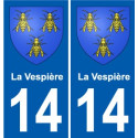 27 de Léry escudo de armas de la etiqueta engomada de la placa de pegatinas de la ciudad