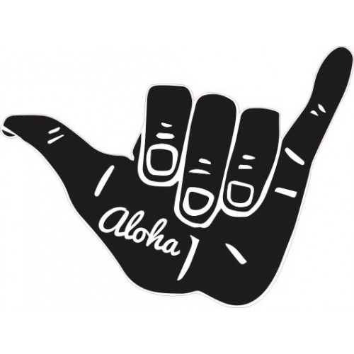 Shaka Aloha autocollant sticker adhésif 