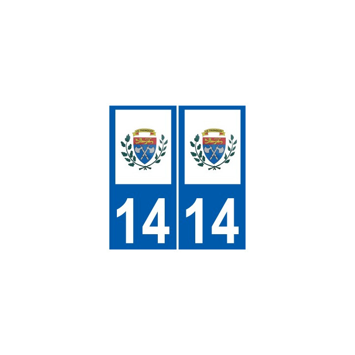 14 Léry logo autocollant plaque stickers ville