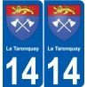 27 Léry stemma adesivo piastra adesivi città