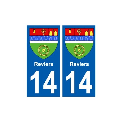 14 Léry blason autocollant plaque stickers ville